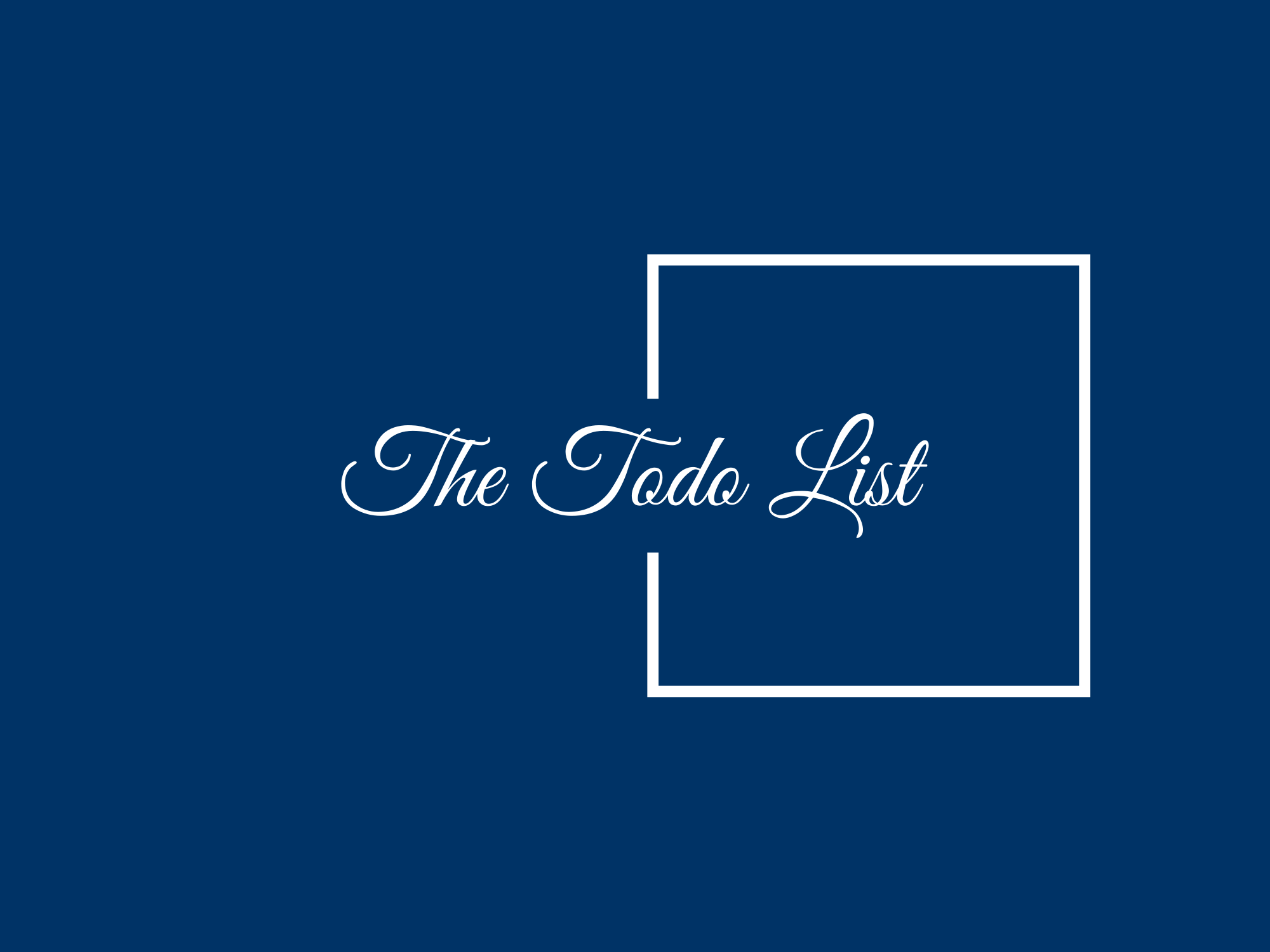 The Todo List
